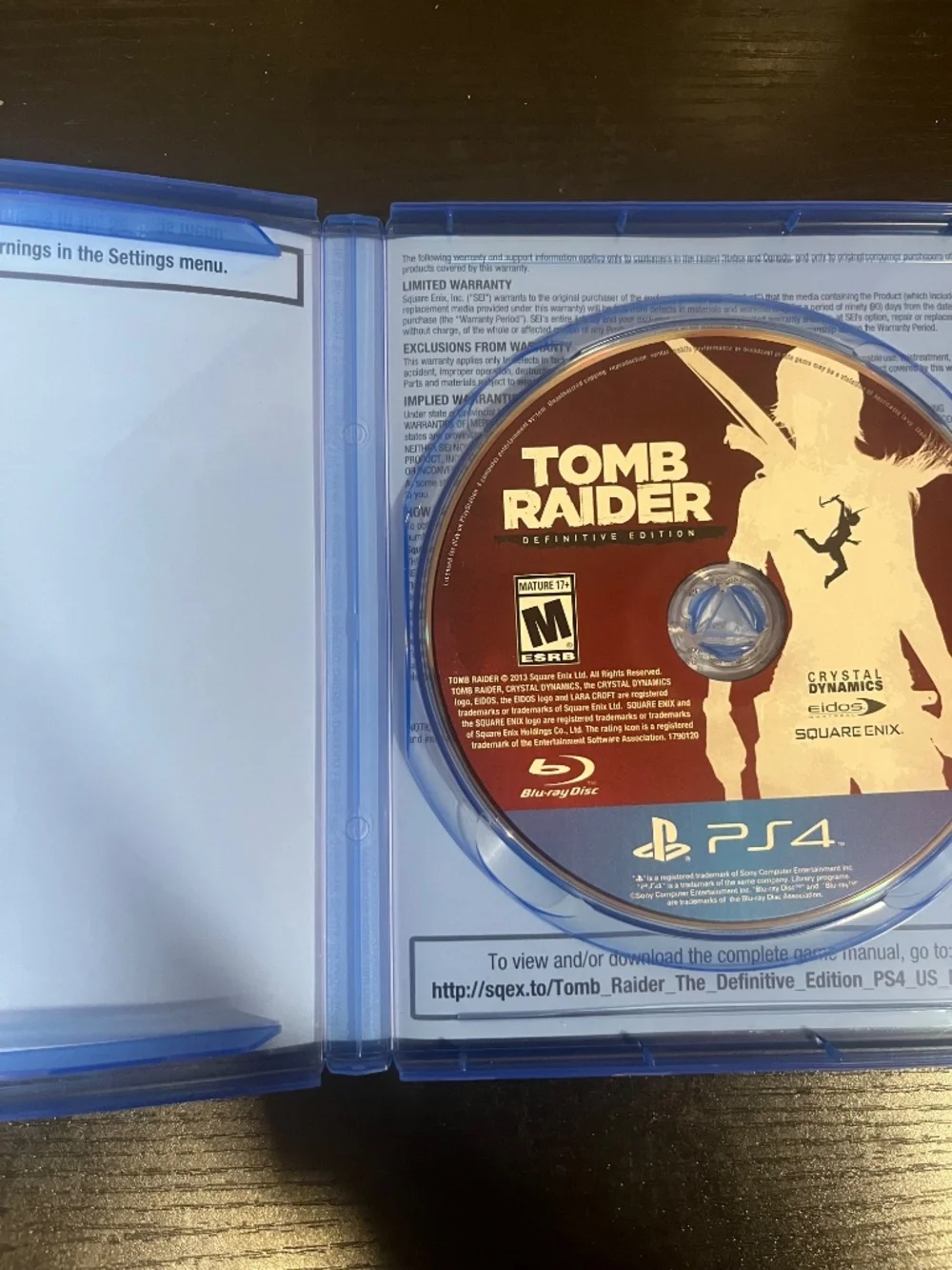 Tomb Raider -- Definitive Edition (Sony PlayStation 4, 2014)